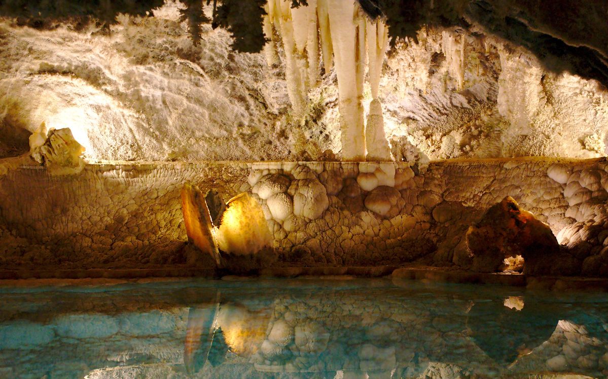 During a cave trip we came upon this cavern. The lighting was bright enough to see but for a camera it was a nightmare hence the high ISO.