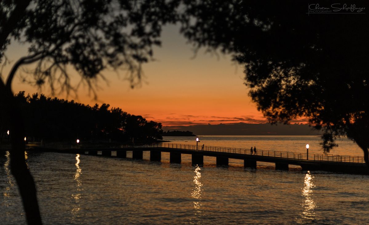 after sunset in vrsar, holiday