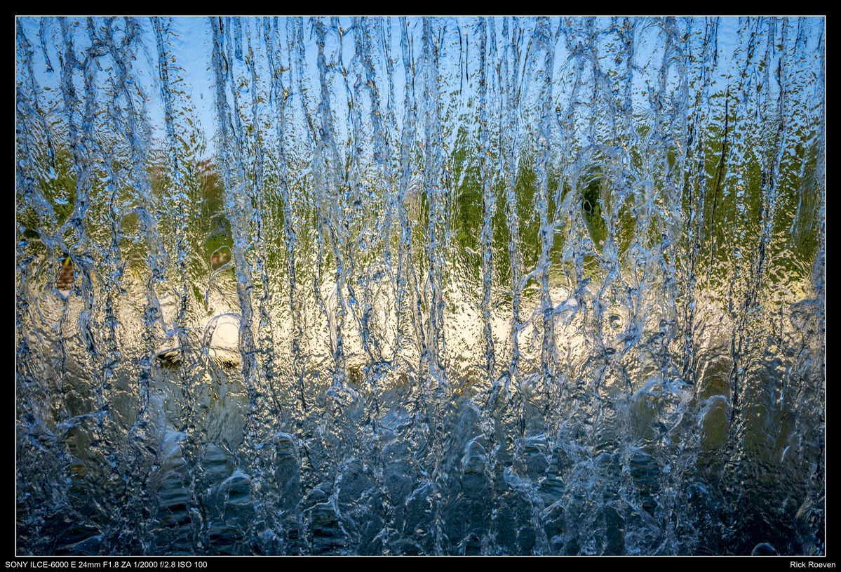 Water bevroren in een foto