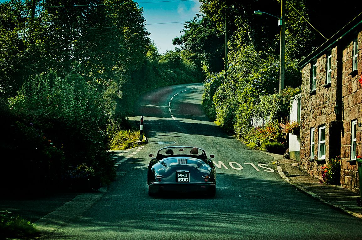 Touring the South West in style in a vintage Porsche.